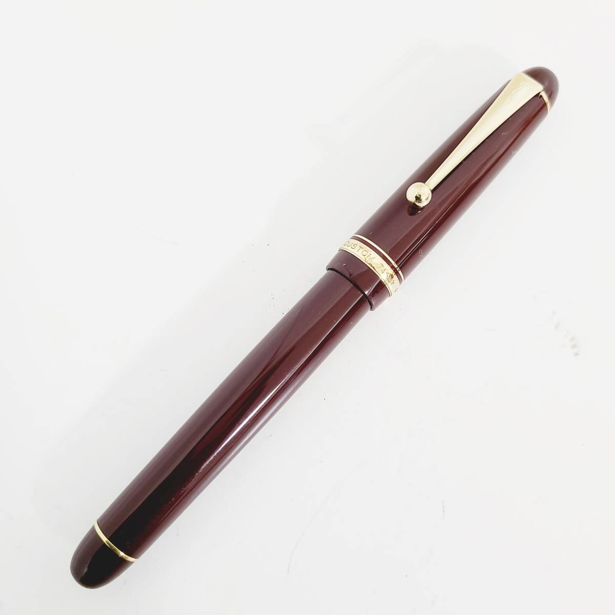 B】 PILOT CUSTOM 74 パイロット カスタム ボルドー ペン先 14K-585 5