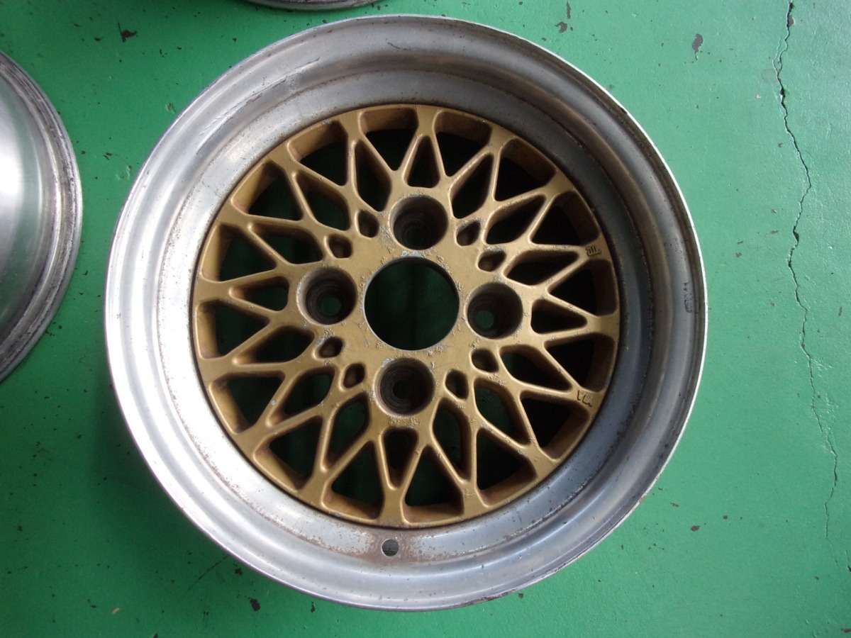 激レア ブリジストン ポテンザTR-S メッシュ ゴールド 14-6J 旧車