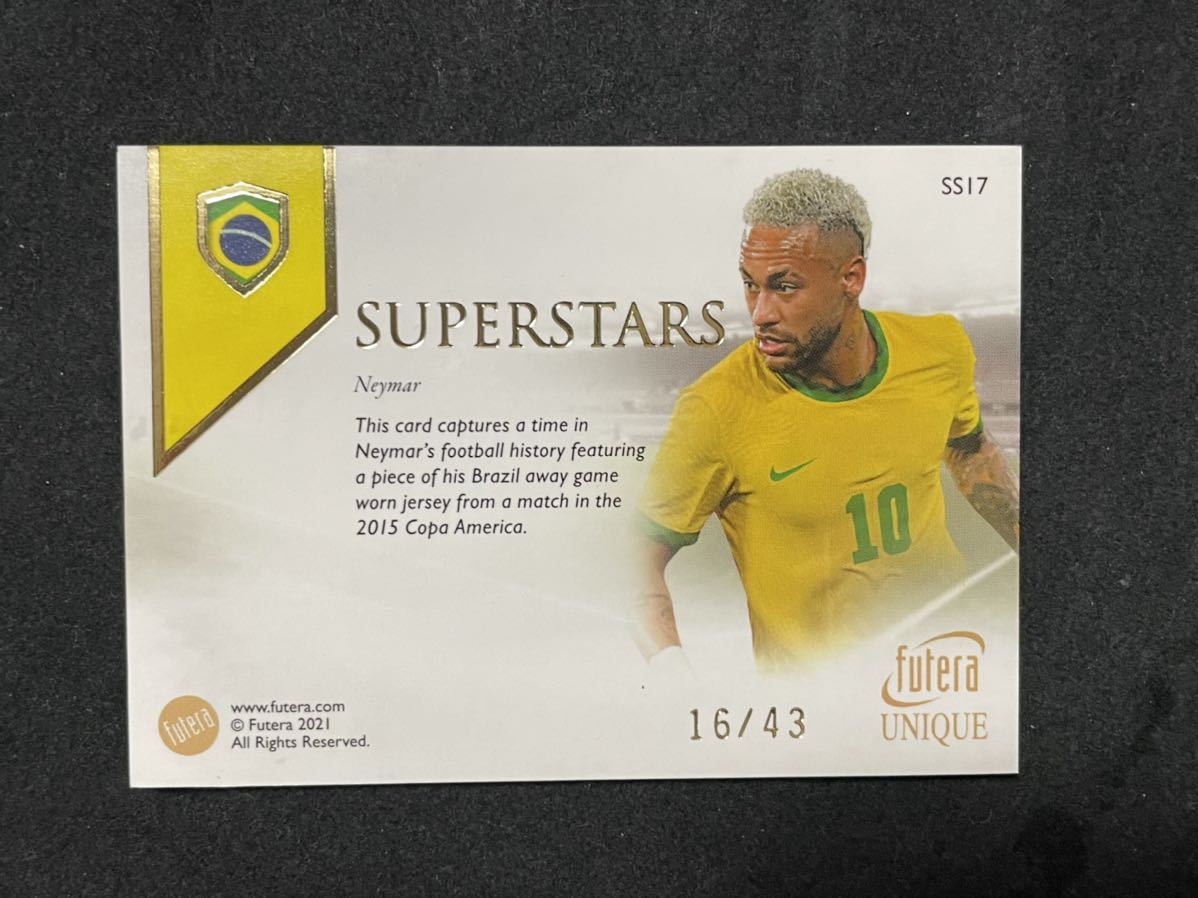 Futera Unique World Football 2021/22 ジャージカード ネイマール 