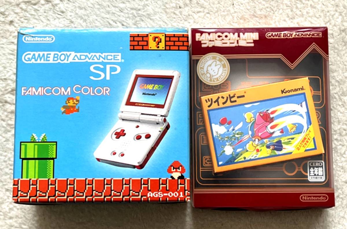 【お買い得，送料無料】 箱説付属 み GBA ゲームボーイアドバンスSP 本体 ファミコンカラー＋ファミコンミニ ツインビー GAME BOY ADVANCE SP nes(本体)｜売買されたオークション情報、yahooの商品情報をアーカイブ公開 - オ 本体