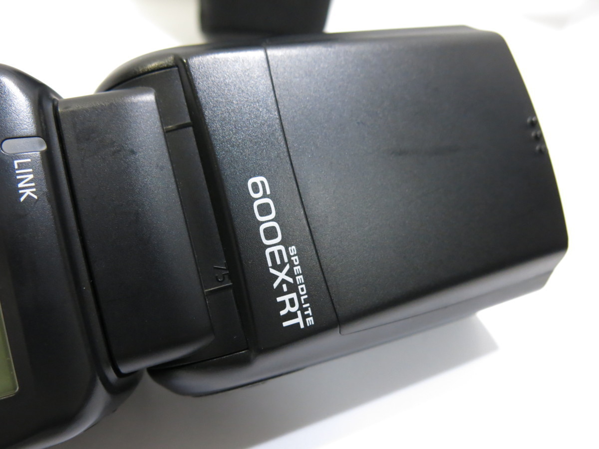 【 中古 動作確認済 】Canon 600EX-RT ストロボ 純正ケース スタンド 付き キヤノン [CX529] 600EX-RT Canon ストロボ 家電、AV、カメラ 外 ★ケース