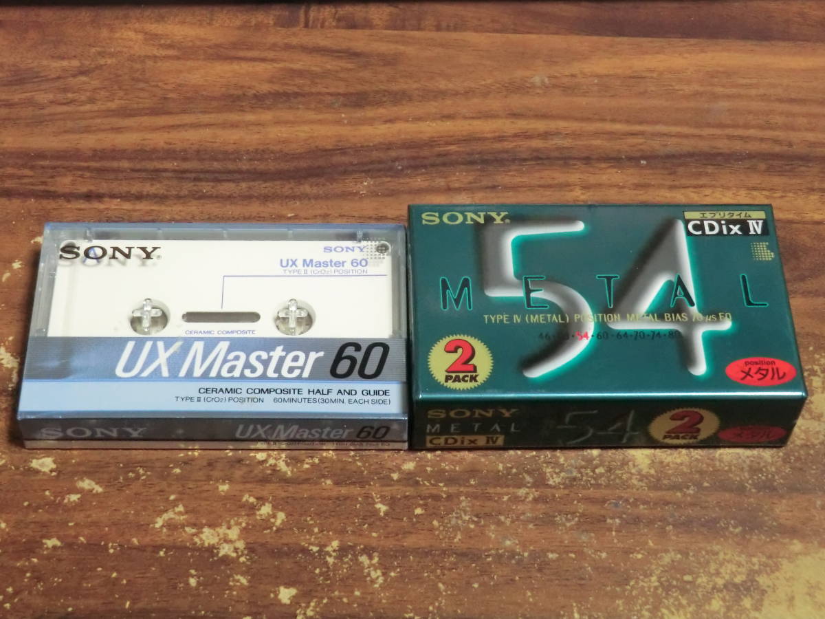 SONY ソニー UX Master 60 CDix Ⅳ 54 2PACK 合計3巻 ハイポジ TYPE Ⅱ