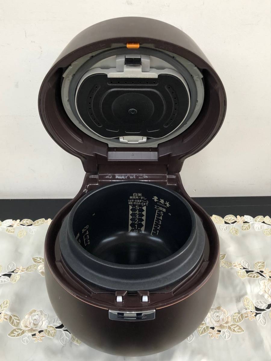 三菱 MITSUBISHI IHジャー炊飯器 本炭釜 KAMADO NJ-AW106-T 5.5合 動作確認
