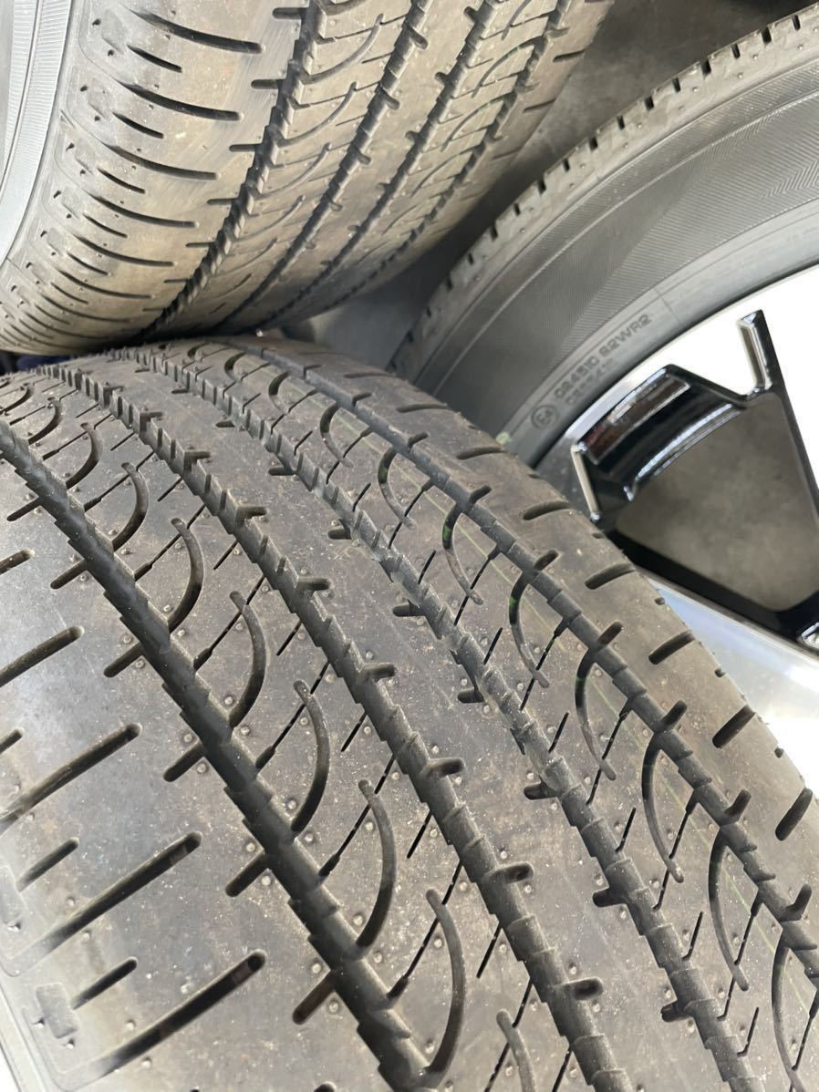 デリカD5 新車外し タイヤ225⁄55R18+純正ホイール 4本セット 北海道発