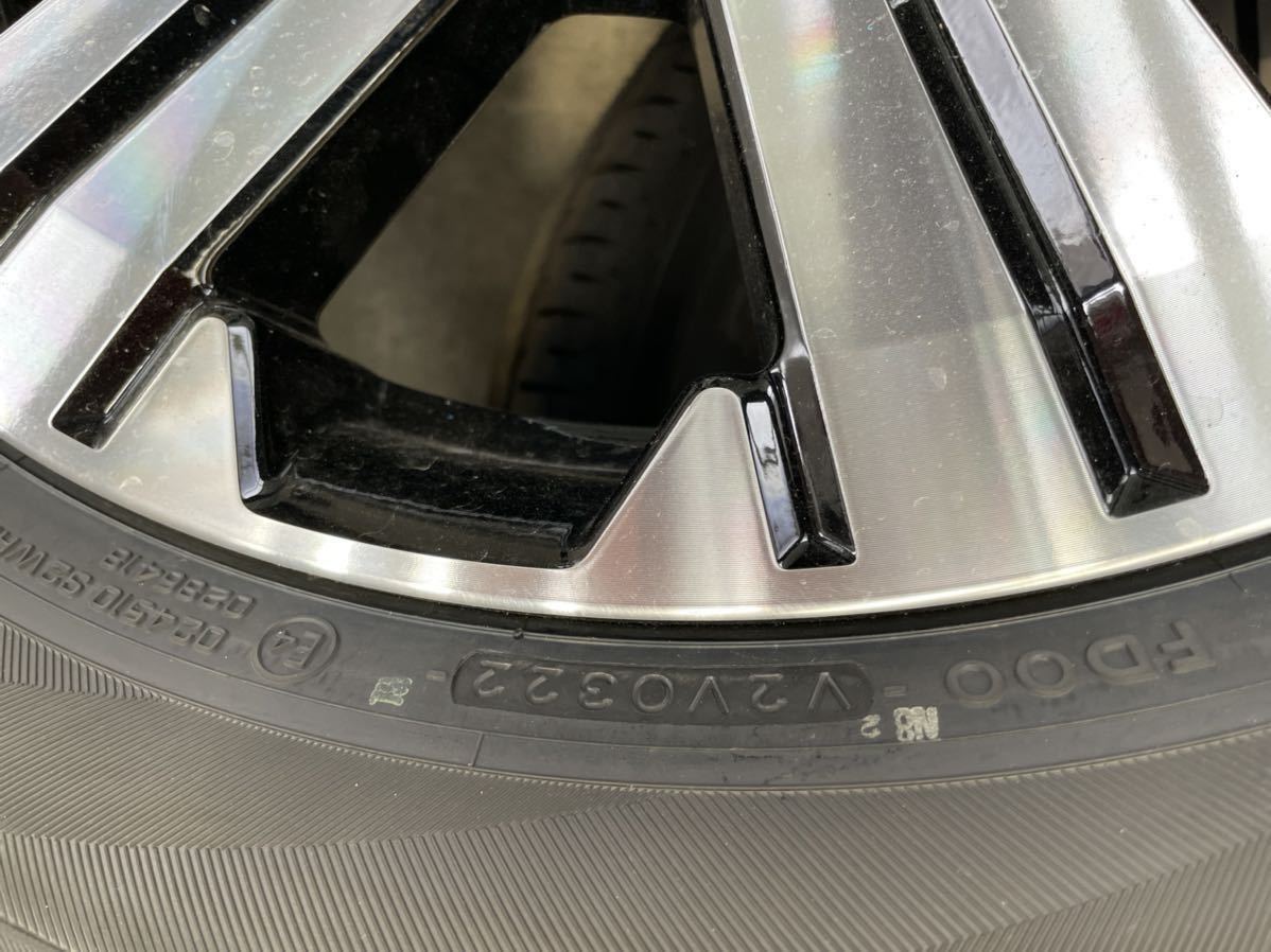 デリカD5 新車外し タイヤ225⁄55R18+純正ホイール 4本セット 北海道発