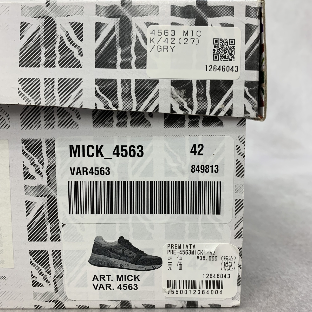PREMIATA WHITE プレミアータ ホワイト MICK 4563 ミック グレー 