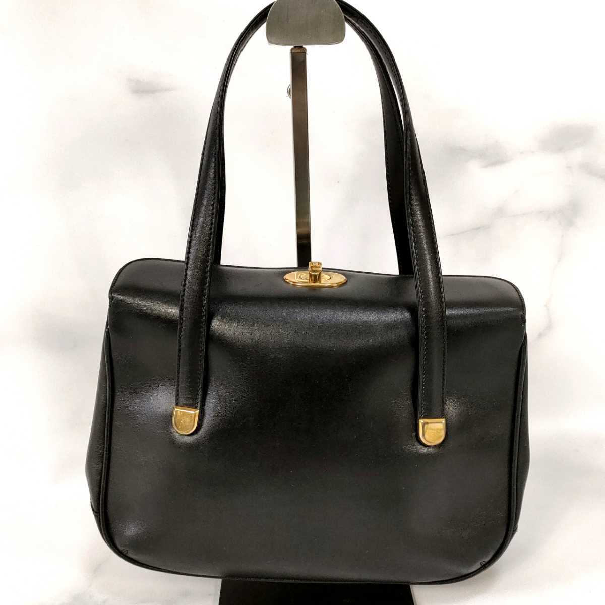 1円スタート・美品】希少 セリーヌ CELINE レザー ターンロック 