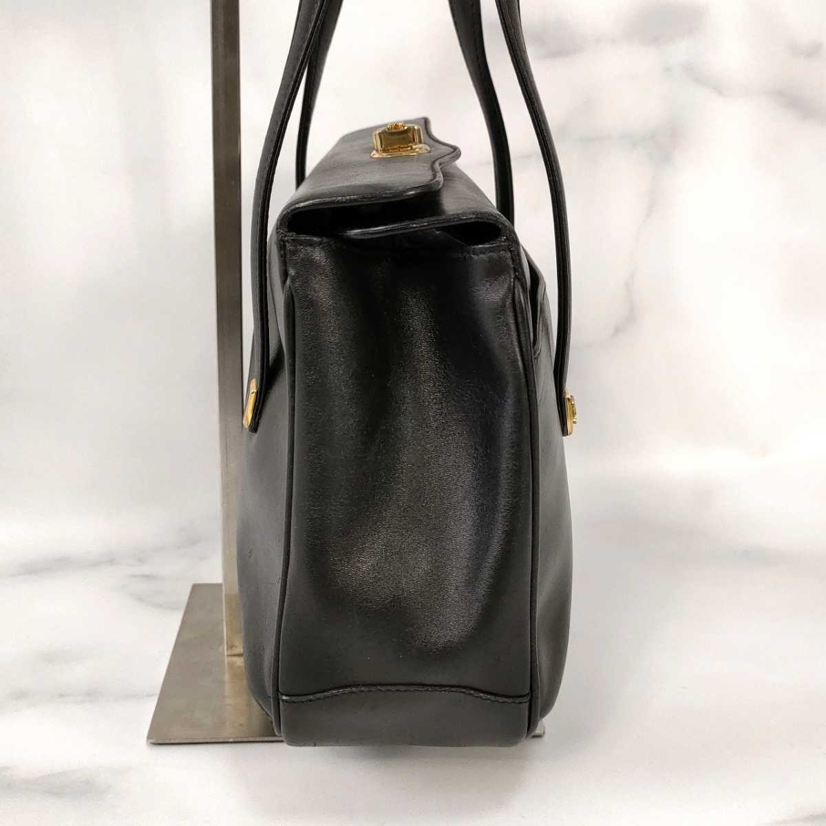 1円スタート・美品】希少 セリーヌ CELINE レザー ターンロック 