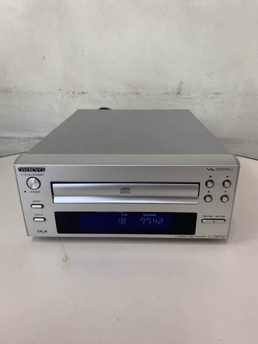 ★ONKYO　オンキョー★CDプレーヤー★C-705FX2★ CDプレーヤー ONKYO C-705FX2 動作OKONKYO コンパクトディスクプレイヤー C