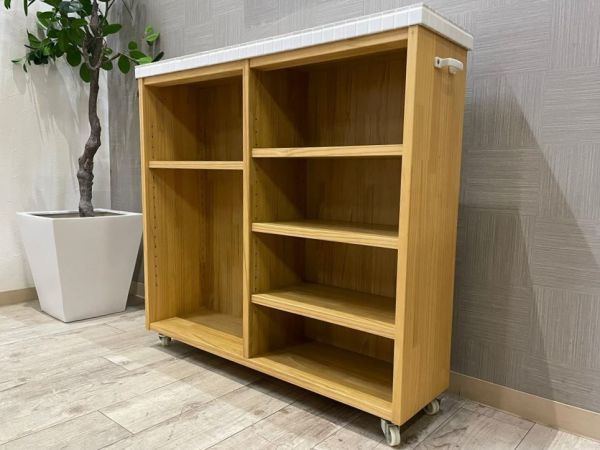 MOMO NATURAL スリムタイルワゴンL MOMO NATURAL スリムタイルワゴンL MOMONATURAL スリムワゴン TILE L