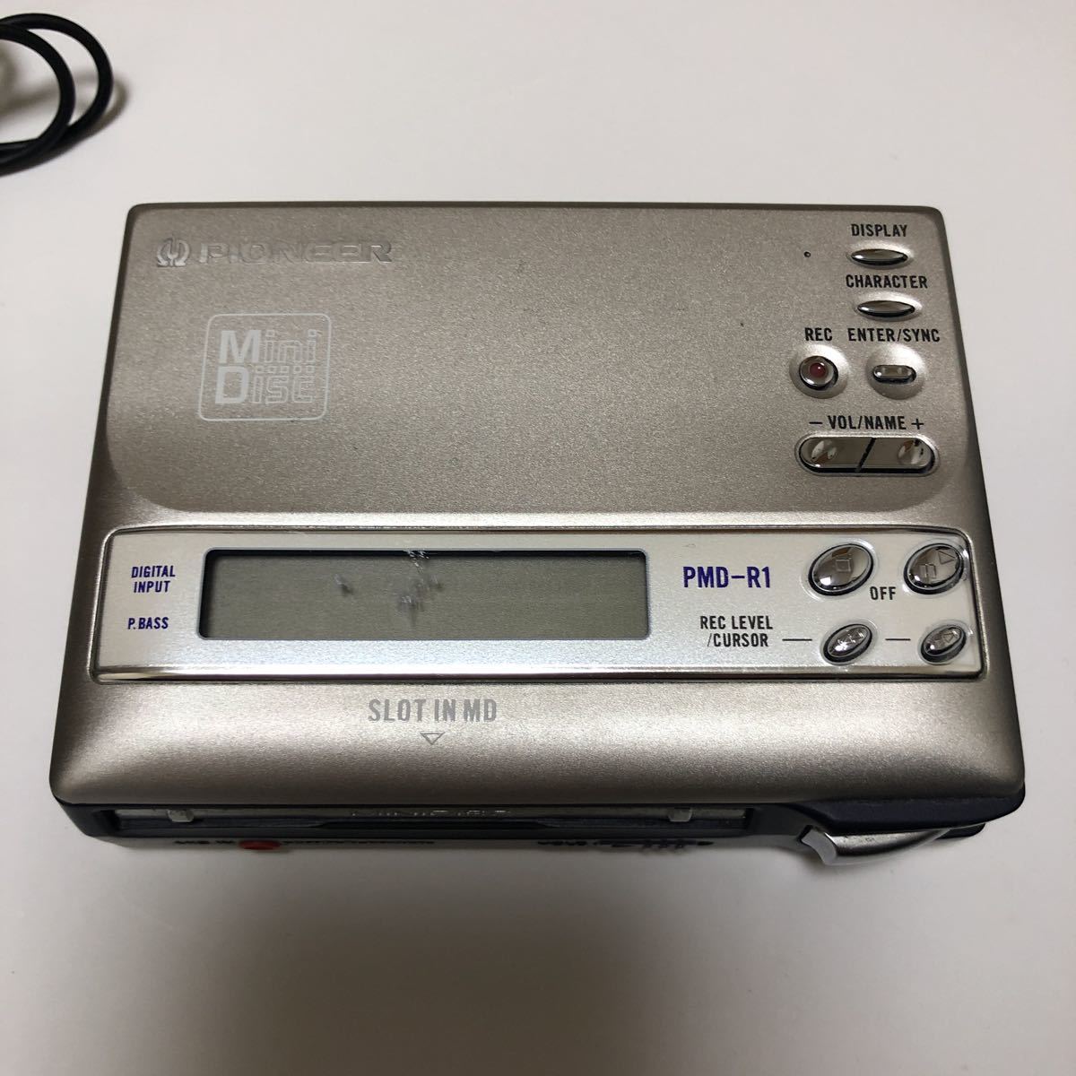 ジャンク】PIONEER パイオニア ポータブルMDレコーダー PMD-R1