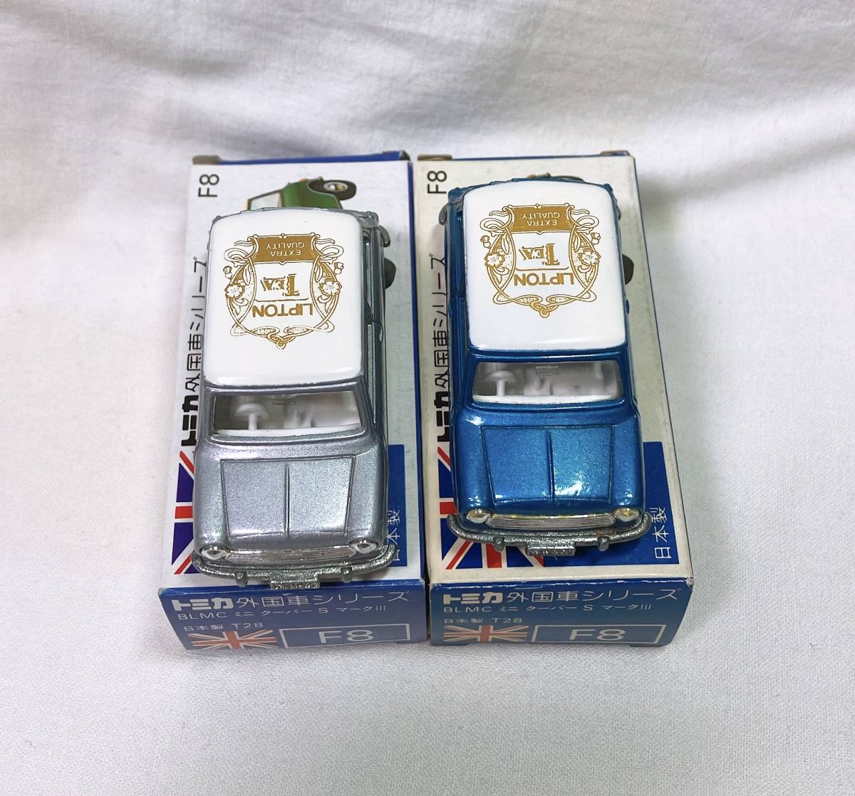 トミカ 青箱 F8 ミニクーパー Lipton ASSAM SPECIAL ブルーメタリック