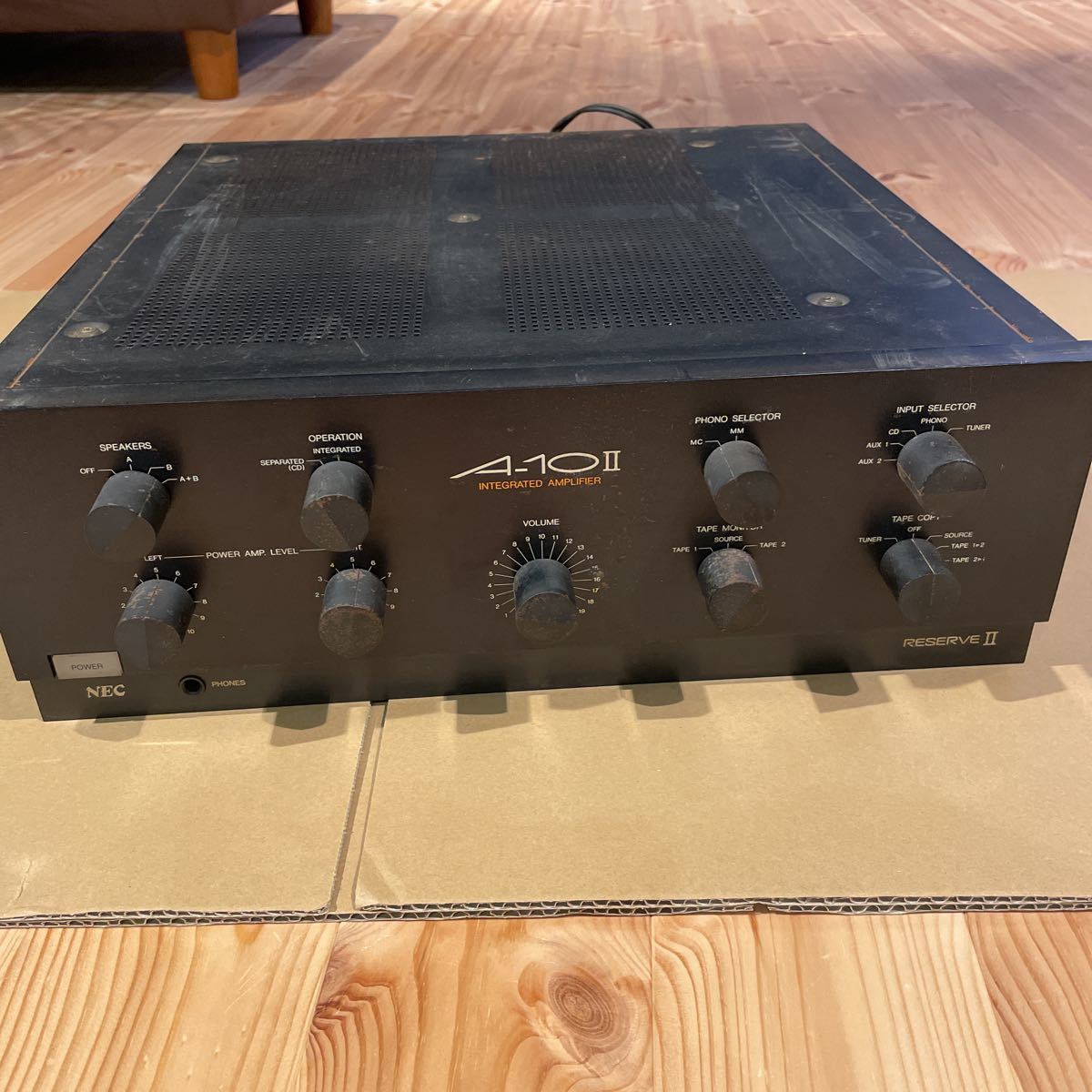 ＮＥＣ　インテグレーテッドアンプ　 Ａー１０ⅱ　動作品 NEC インテグレーテット アンプ A-10Ⅱ 取り説付き