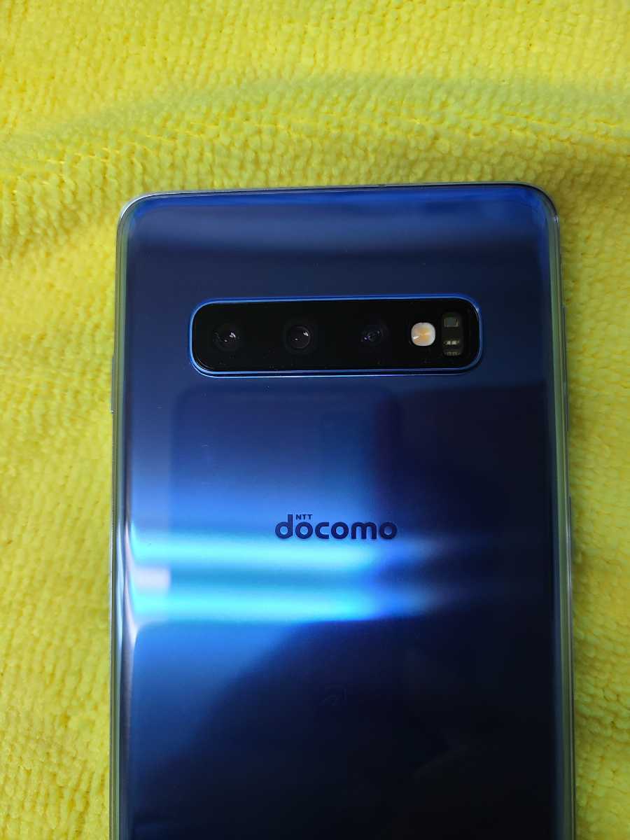 美品】ドコモ GALAXYS S10 SC-03L プリズムブルー 中古GALAXY S10