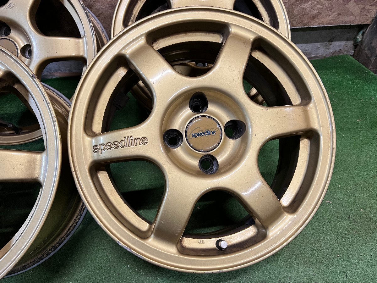 希少 speedline スピードライン 15インチ 6.5J +35 PCD100 4H 4本 