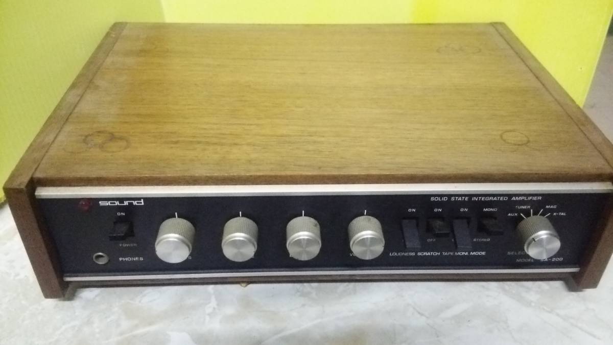 Sound SA-200 日本サウンド プリメインアンプ - Yahoo!オークション