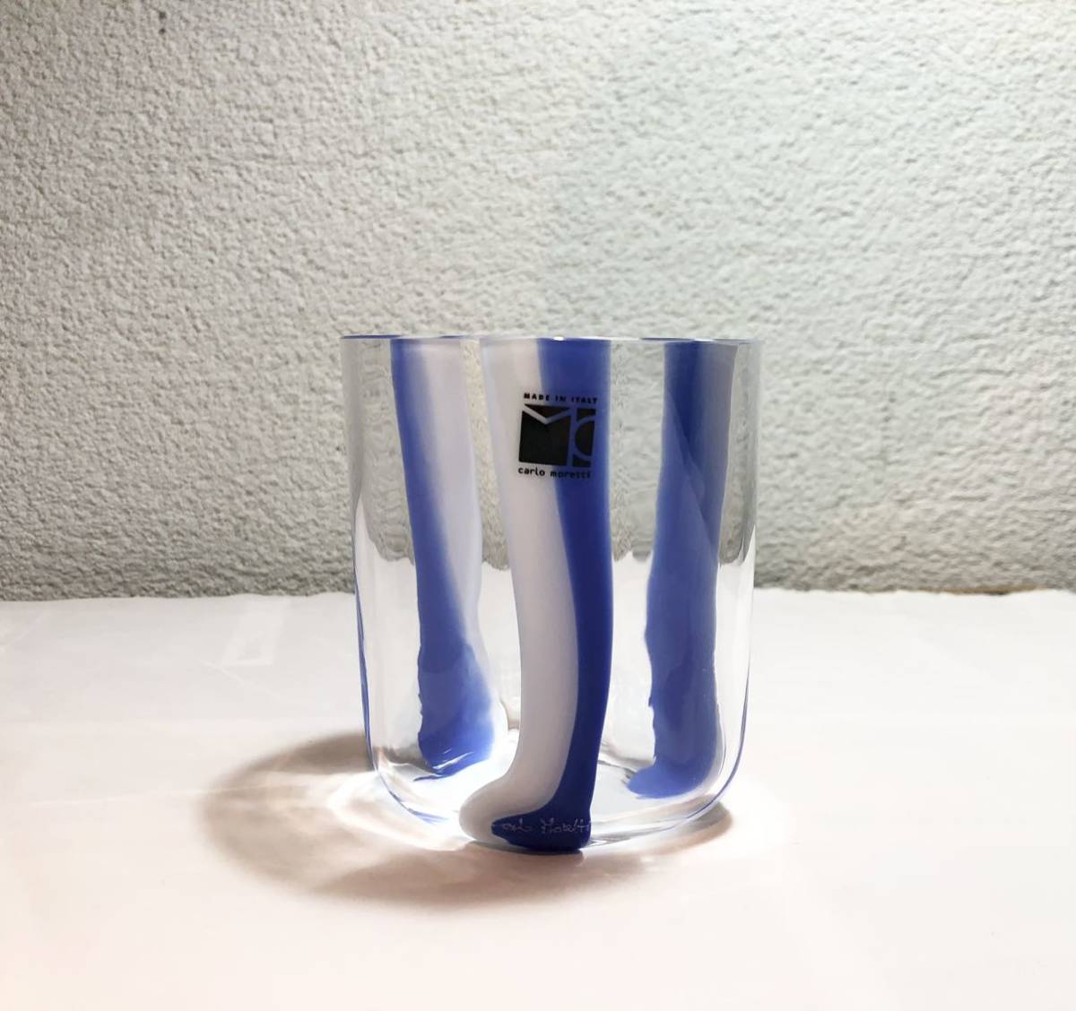 【新品】Carlo Moretti カルロモレッティ 花瓶 　ベネチアンガラス カルロモレッティ bora Moretti ベネチアングラス carlo moretti 花瓶