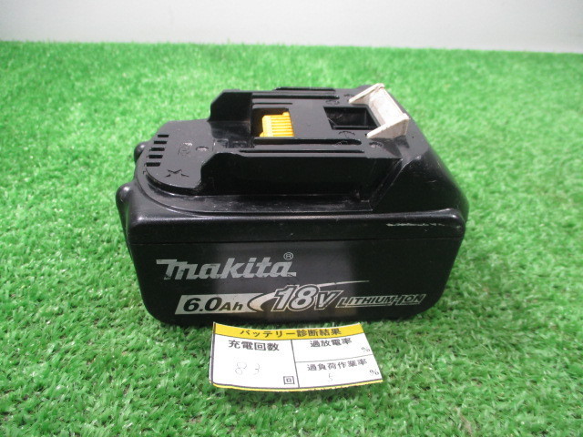 限定セール，人気セール 充電83回 マキタ リチウムイオンバッテリー BL1860B 残量表示機能付き 負荷作業5％ 品(その他)｜売買されたオークション情報、yahooの商品情報をアーカイブ公開 - オークファン その他