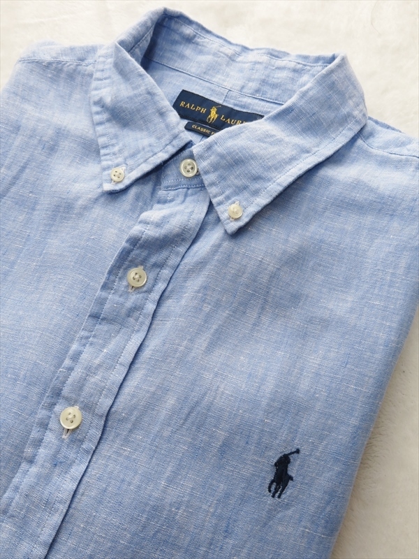 Ralph Lauren ラルフローレン メンズ 麻100 半袖リネンシャツ Xl ブルー ラルフローレン株式会社 Xlサイズ以上 売買されたオークション情報 Yahooの商品情報をアーカイブ公開 オークファン Aucfan Com