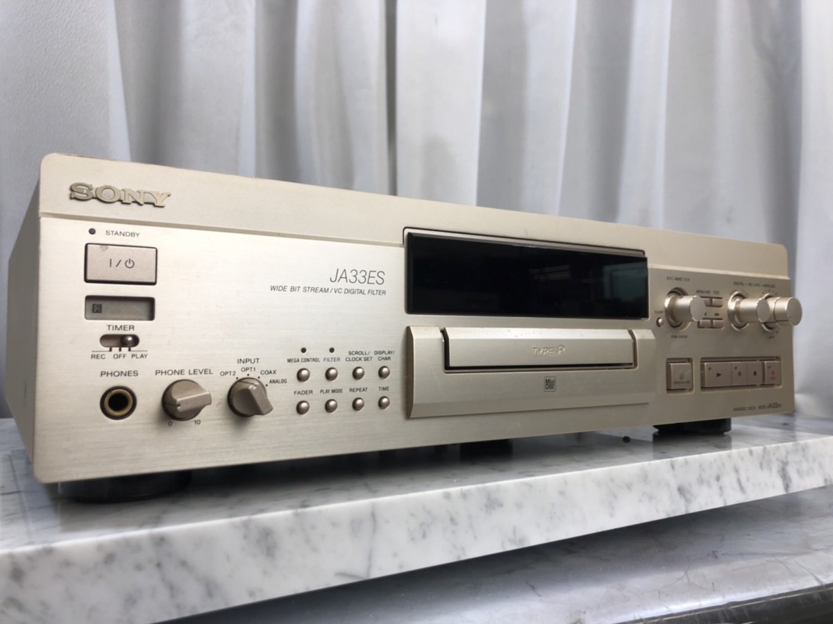 美品】SONY ソニー MDデッキ MDS-JA33ES ゴールド 美品】SONY ソニー