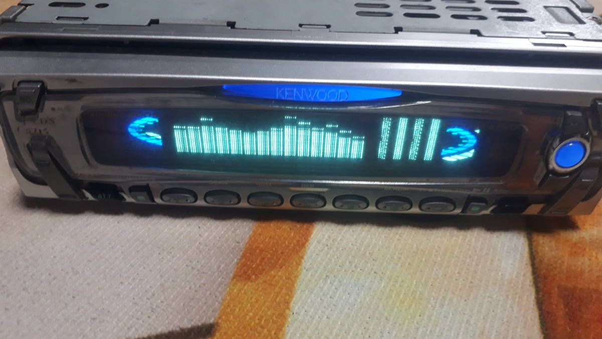上級 KENWOOD 当時物 旧車 オーディオ カーステ CDプレーヤー 1DIN 