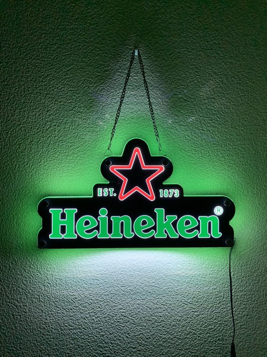 Heineken ネオン看板 P-JK30DM ジャンク 非売品】【超希少】ハイネケン