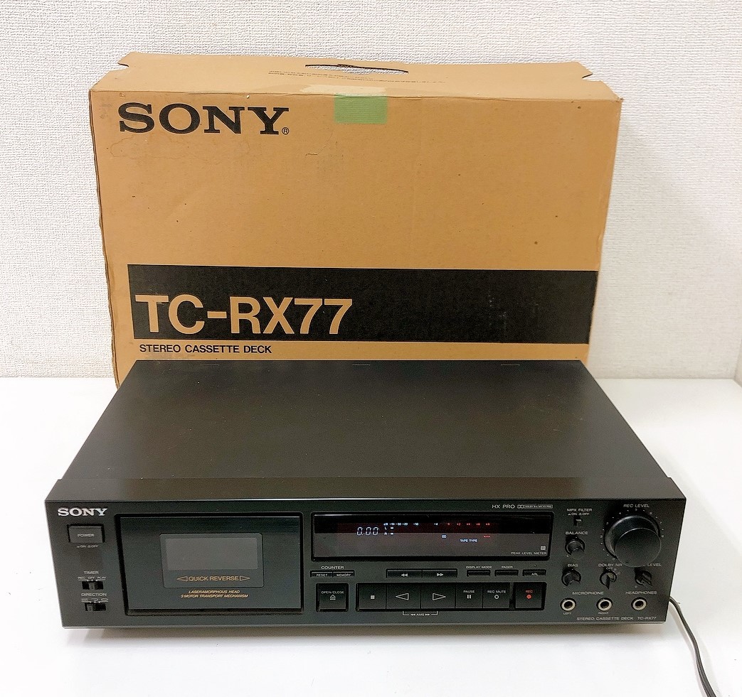 SONY ソニー「TC-RX77」オートリバースカセットデッキ】ステレオ