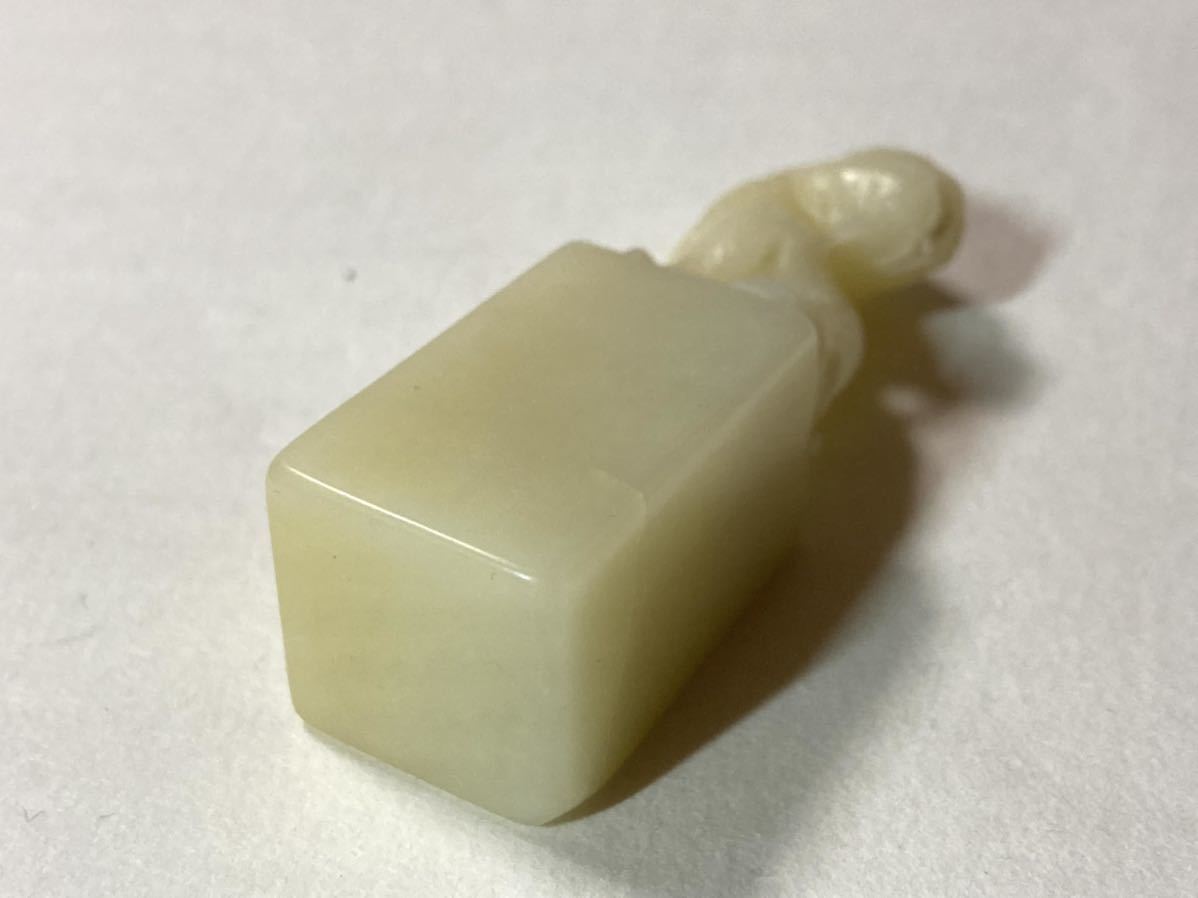 印材 寿山石系 芙蓉石 40／古印材 中国 印材 古玩 篆刻 石印材 印章 白 