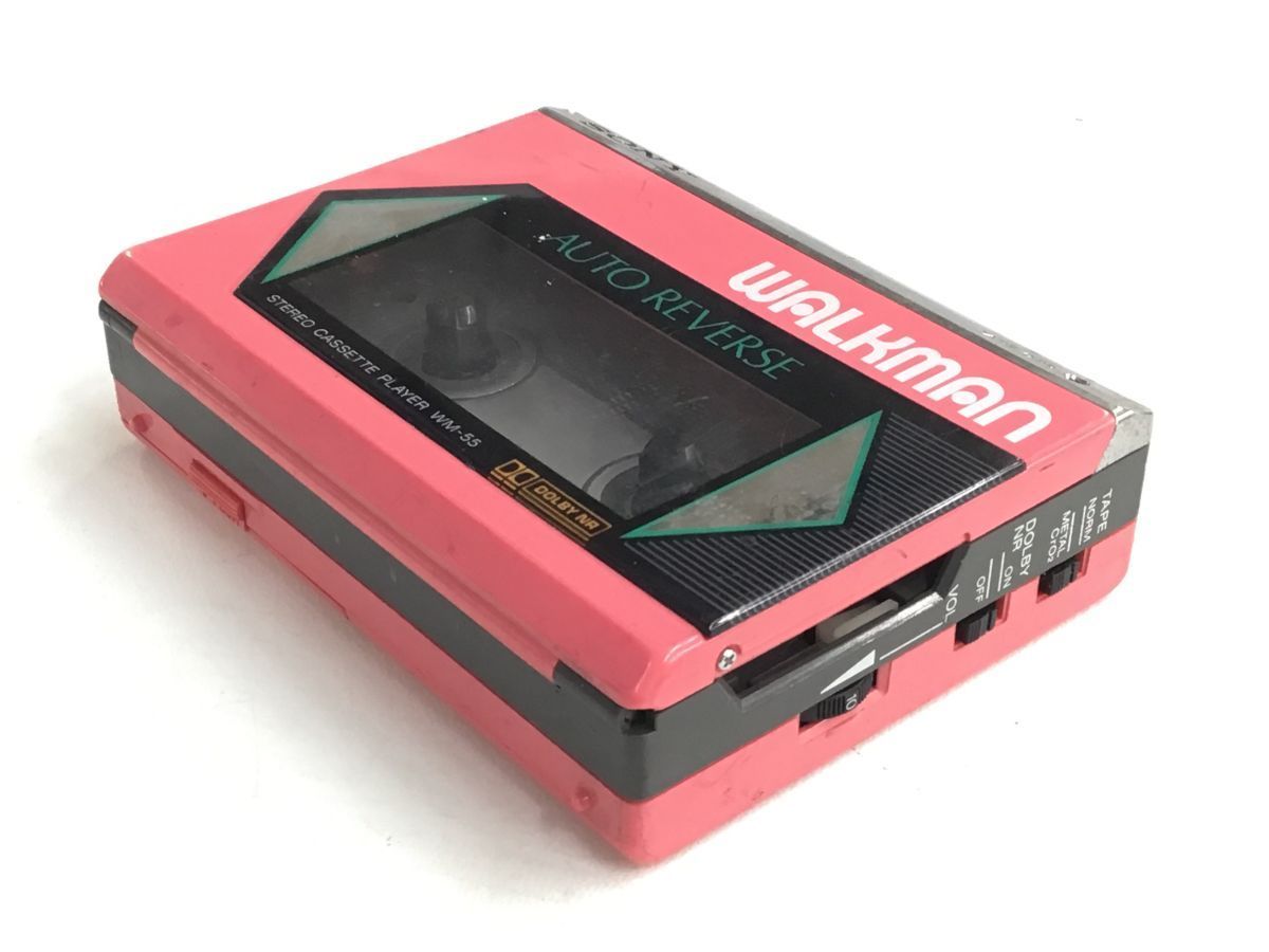 SONY WM-55 ステレオカセットプレーヤー ピンク　ジャンク　ウォークマン SONY WM-55 walkman ソニー カセットプレーヤー・ウォークマン