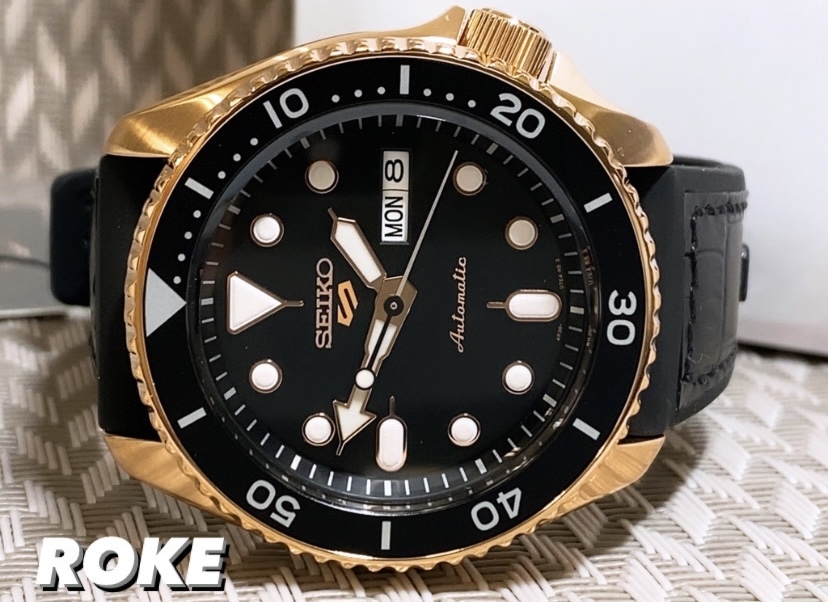 NEW ロゴ モデル 新品 SEIKO5 セイコー5スポーツ 自動巻き 機械式 