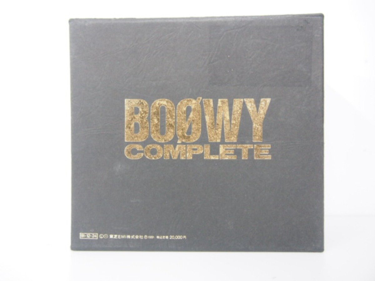 【限定セール，大得価】 0.04 訳あり CD10枚組 BO WY COMPLETE 東芝EMI 1991年 02204(BOOWY)｜売買されたオークション情報、yahooの商品情報をアーカイブ公開 - オークファン は行