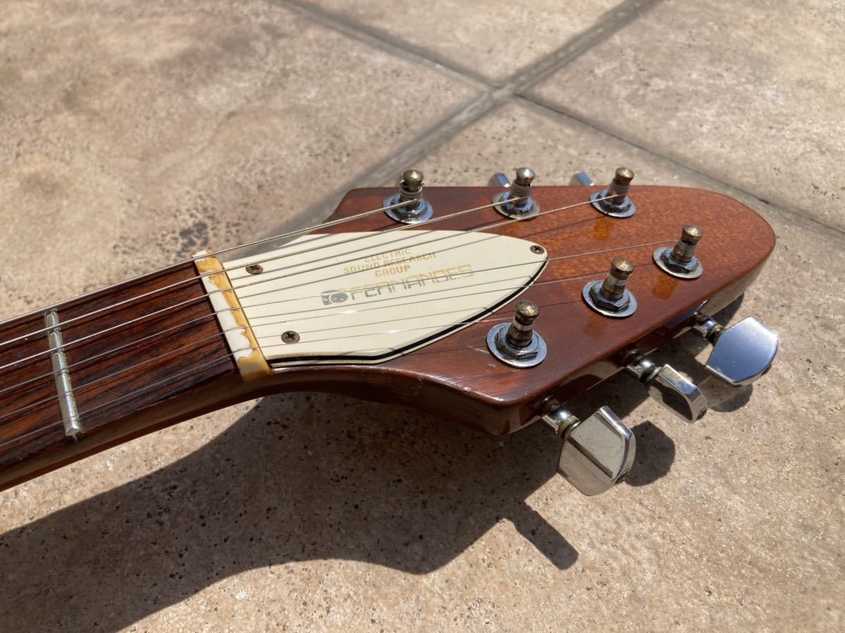 希少！石ロゴ Fernandes Flying V Japan Vintage ナチュラルカラー
