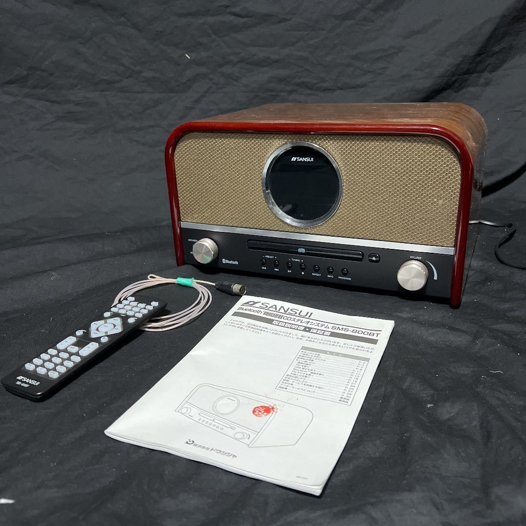 SANSUI SMS-800BT Bluetooth搭載CDステレオシステム SANSUI SMS-800BT