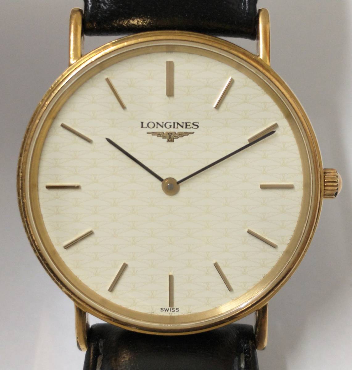 稼働品 LONGINES ロンジン L4 637 2 32mm クォーツ ベルト非純正 