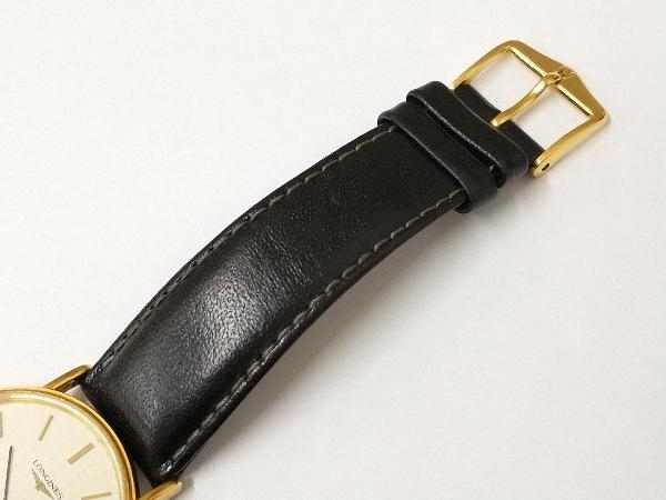 稼働品 LONGINES ロンジン L4 637 2 32mm クォーツ ベルト非純正 