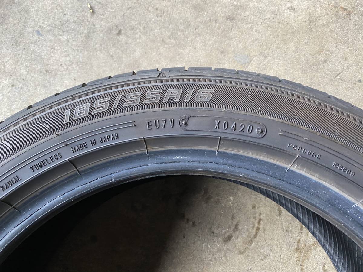 185/55R16 DUNLOP LE MANS V 2020年製 4本_9