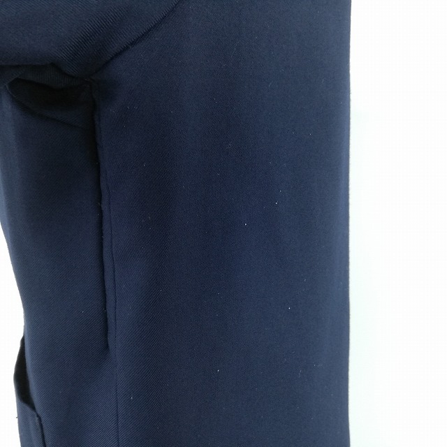 1円 イートン スカート 上下2点セット 大きいサイズ 冬物 長袖 女子 学生服 中学 高校 紺 制服 中古 ランクC EY0176_4