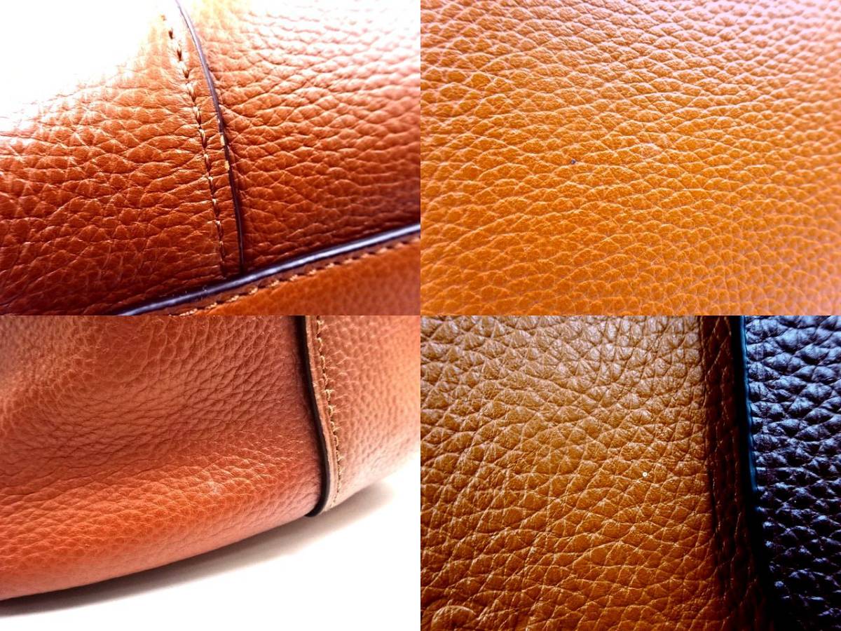 ♪COACH コーチ トートバッグ ショルダーバッグ ハドソン 型押しロゴ 