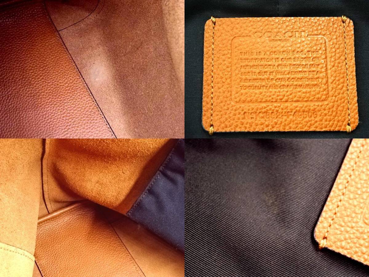 ♪COACH コーチ トートバッグ ショルダーバッグ ハドソン 型押しロゴ 
