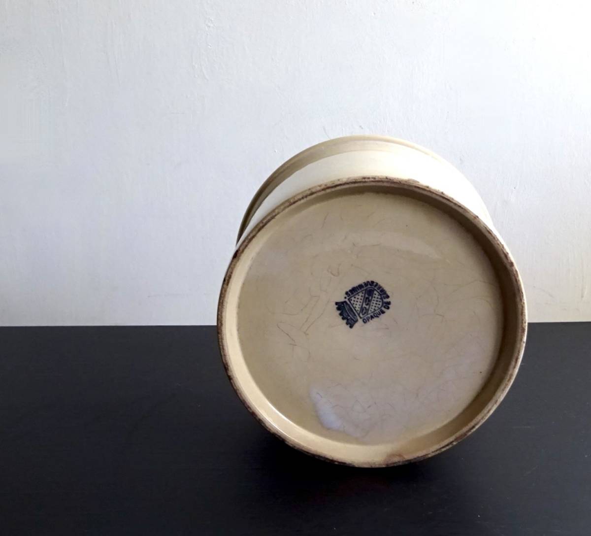 19世紀 SARREGUEMINE ポット 1875s-1900s サルグミンヌ 器 陶器 民藝 