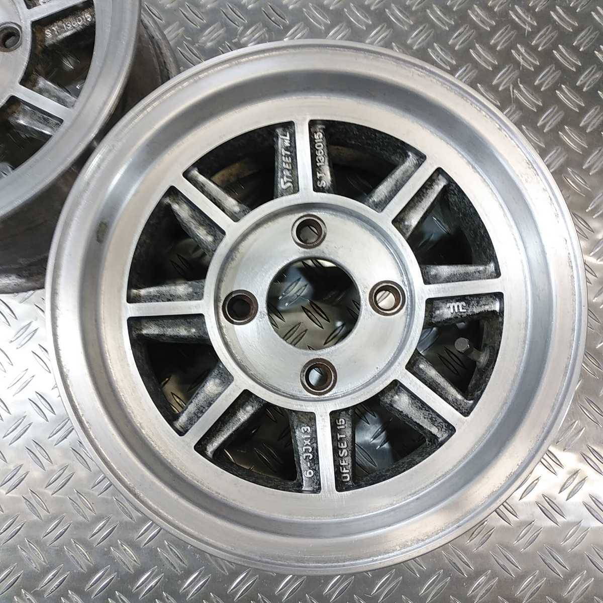 ハヤシ ストリート【 13 × 6j +15 pcd114.3 4穴 】2本 セット 深リム