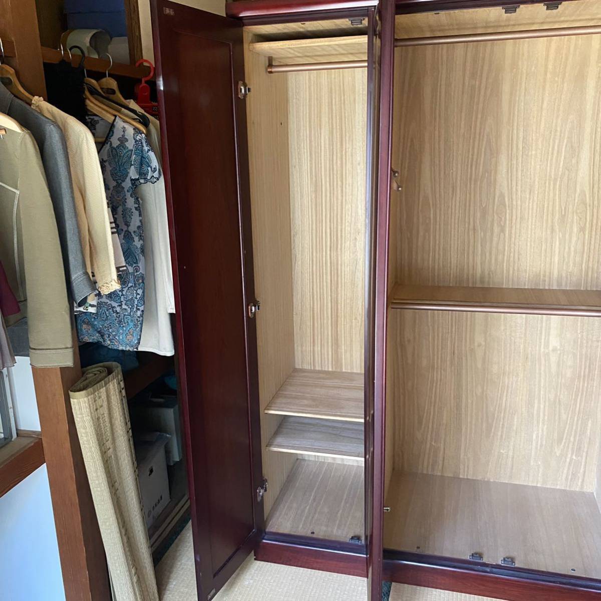 直接引き取りのみ ワードローブ クローゼット 家具 洋服タンス
