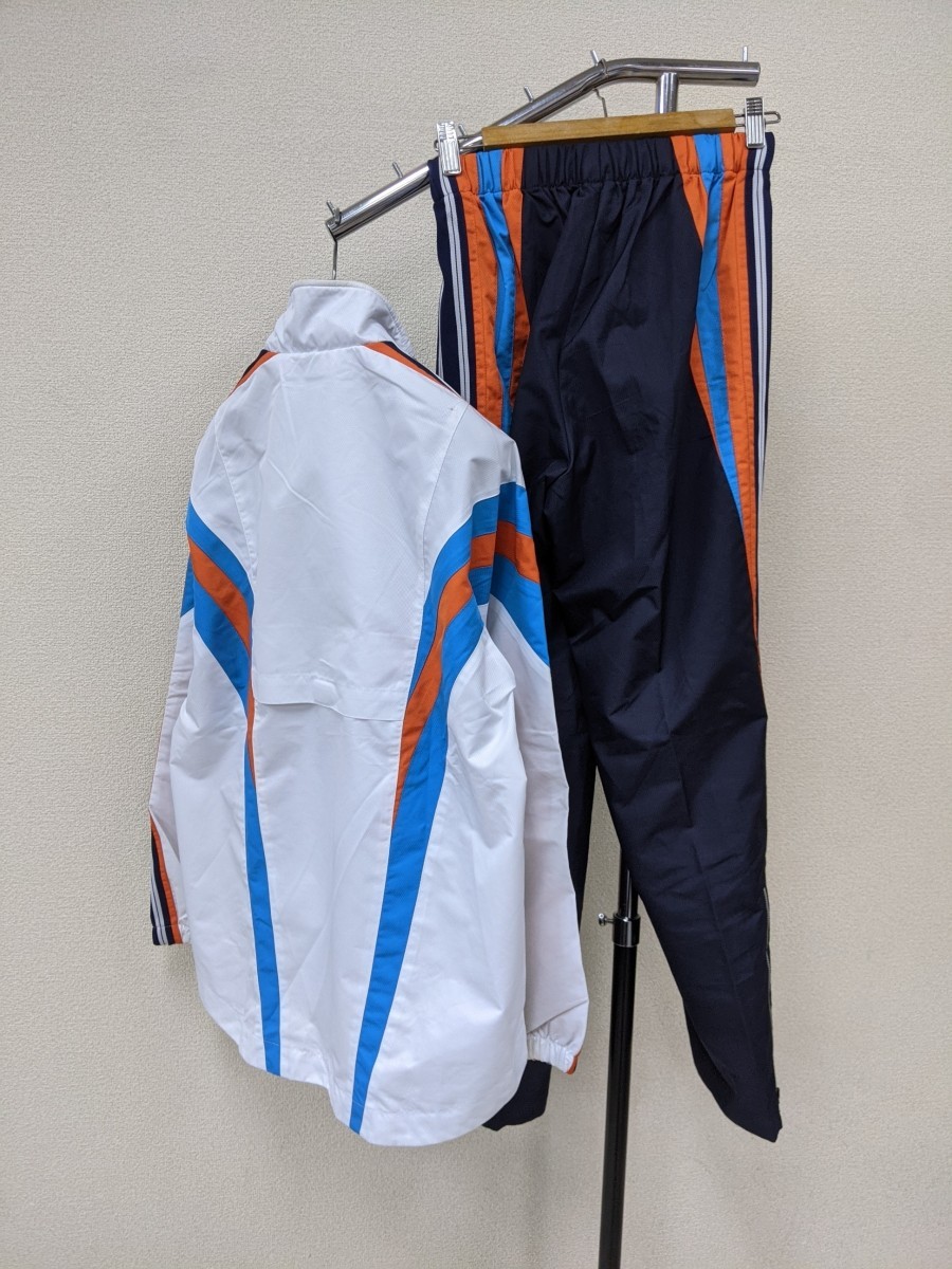 2点セット ミズノ デザイン ナイロンジャージ 上下セットアップ トレーニングウェア メンズm 白紺オレンジ青 003 ミズノ 売買されたオークション情報 Yahooの商品情報をアーカイブ公開 オークファン Aucfan Com