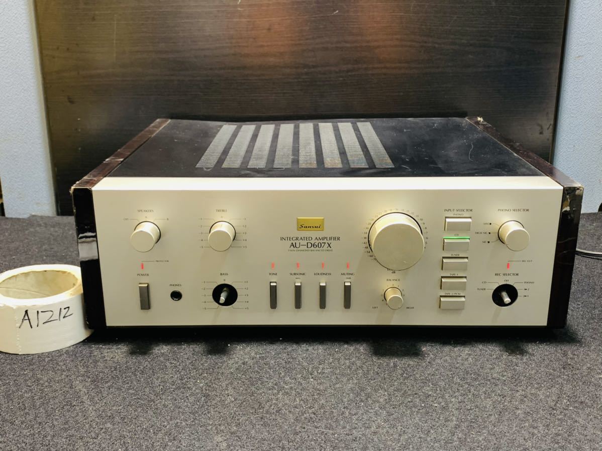 SANSUI サンスイ プリメインアンプ AU-D607X 動作品 アンプ 家電、AV