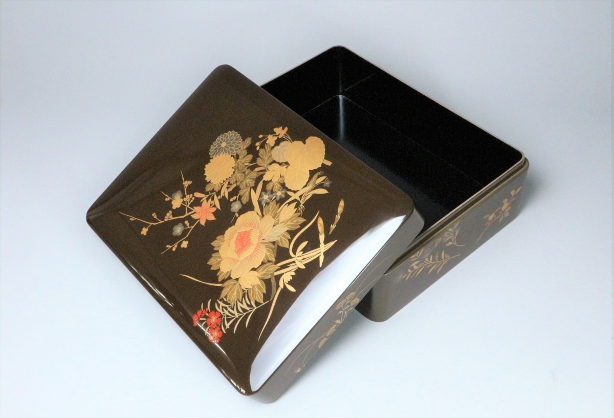文箱 共箱 平安象彦造 手文庫 木製漆器 象彦 文箱