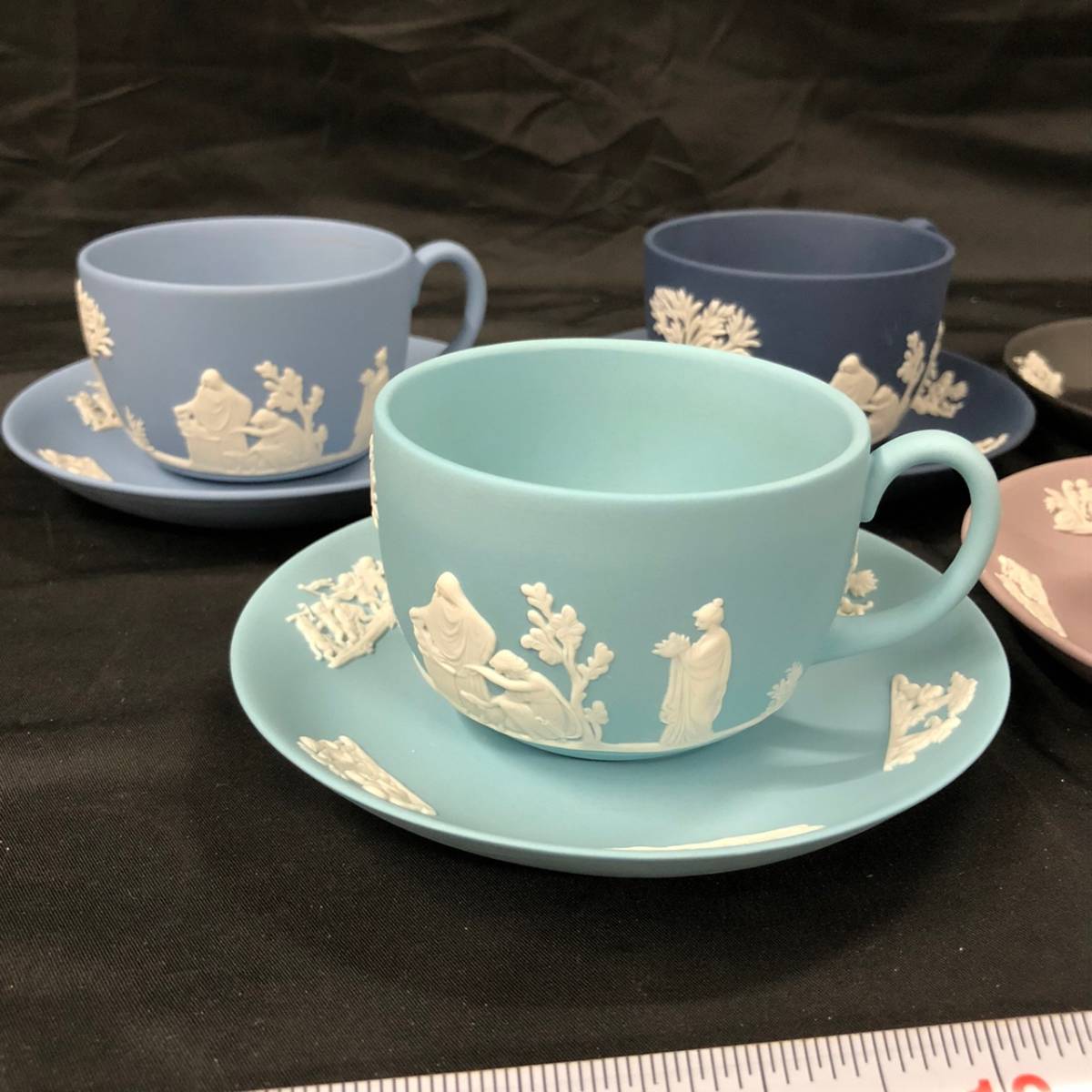 美品☆WEDGWOOD ウェッジウッド ジャスパー カップ&ソーサー