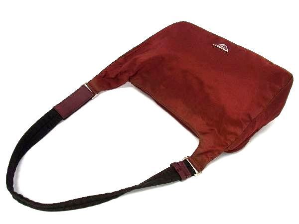 PRADA プラダ テスート ショルダーバッグ ワインレッド サコッシュ PRADA プラダ テスート ショルダーバッグ ワインレッド サコッシュ