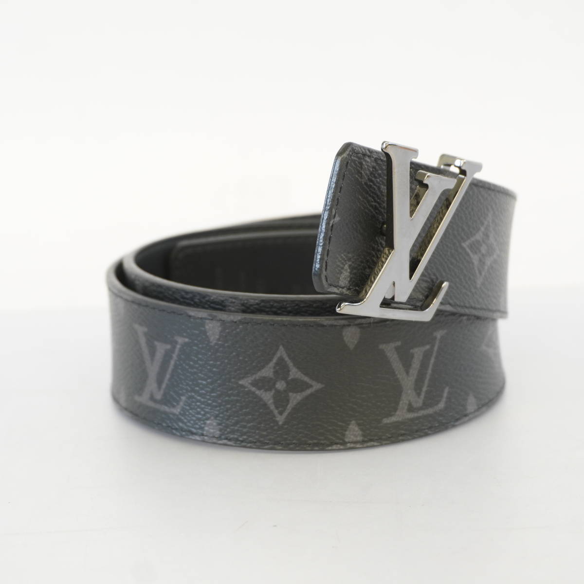 ルイヴィトン ベルト モノグラムエクリプス サンチュールLVイニシアル  