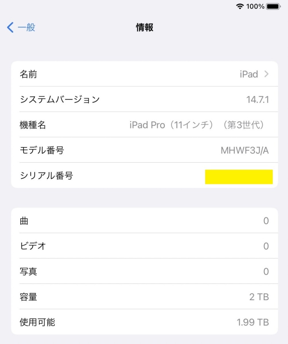 1円 Apple iPad Pro 11インチ 第3世代 2021モデル MHWF3J/A M1チップ