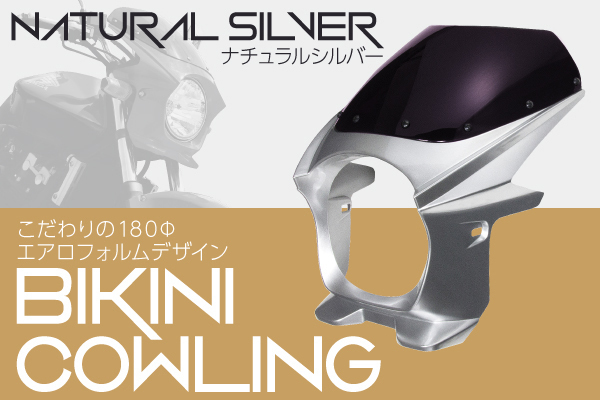 【得価，HOT】 汎用 ビキニカウル スクリーン付 180&phi; 銀 シルバー ホンダ ヤマハ スズキ カワサキ(その他)｜売買されたオークション情報、yahooの商品情報をアーカイブ公開 - オークファン その他